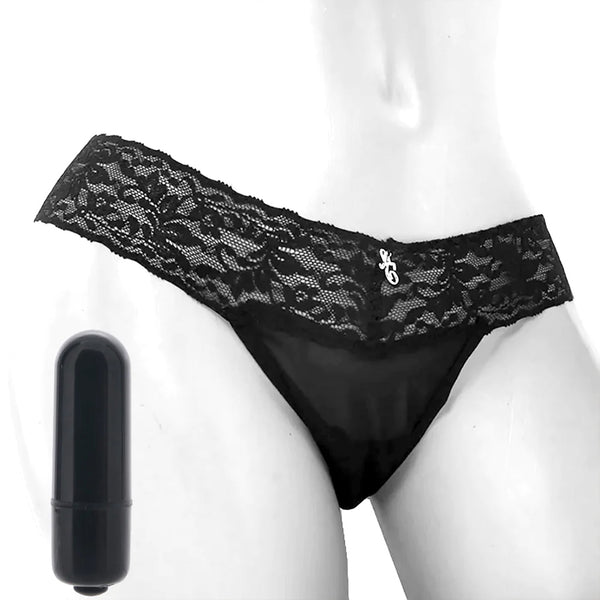 Vibrating Panties with Hidden Vibe Pocket Black /M – PinkCherry