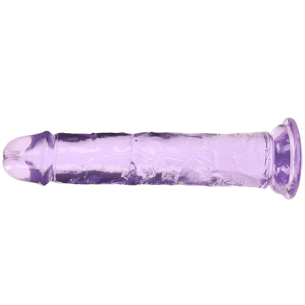 RealRock Crystal Clear Jelly 7 Inch Dildo in Purple PinkCherry RealRock Crystal Clear Jelly 7 Inch Dildo in Purple PinkCherry