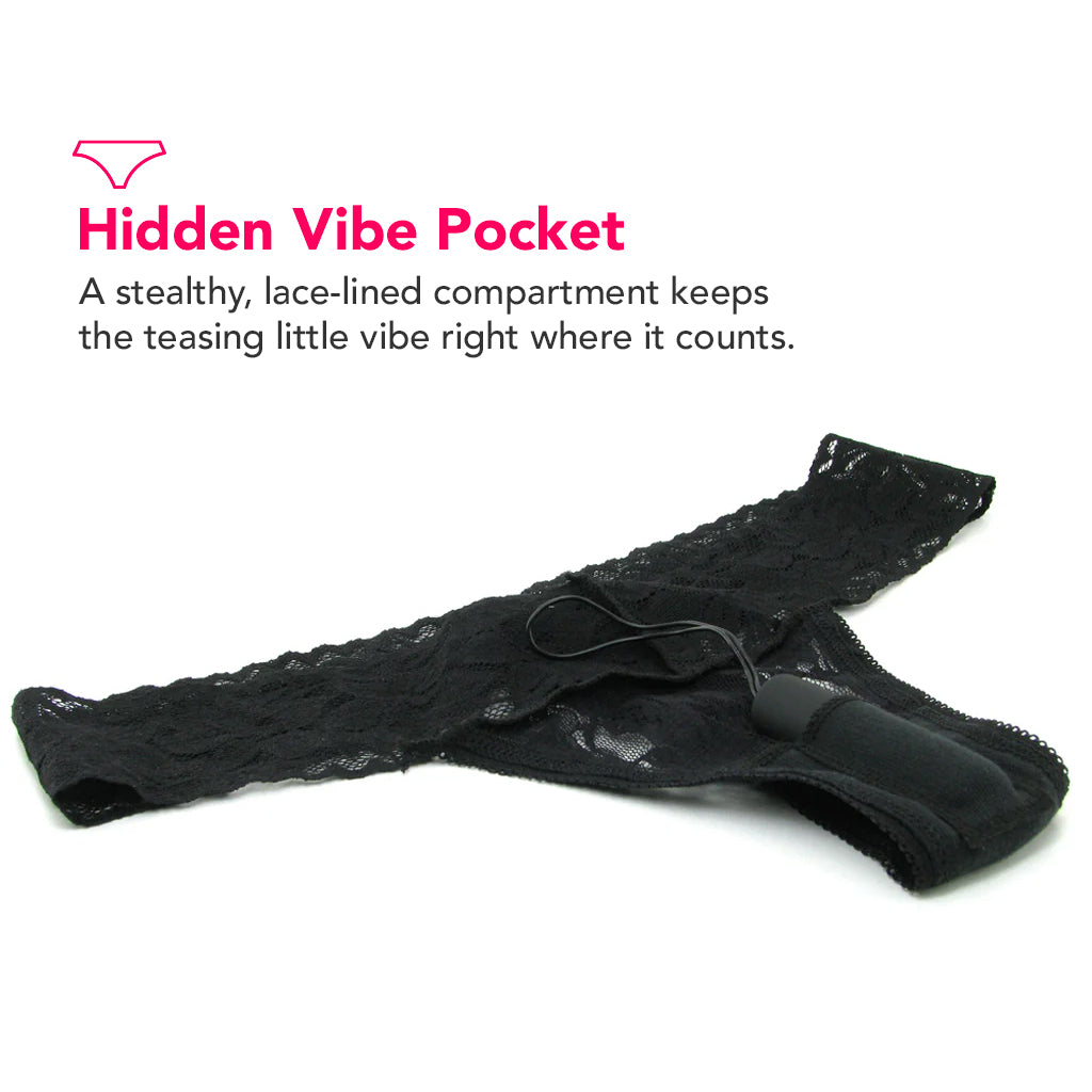 Fetish Fantasy Ltd Remote Panties in Black PinkCherry Fetish Fantasy Ltd Remote Panties in Black PinkCherry