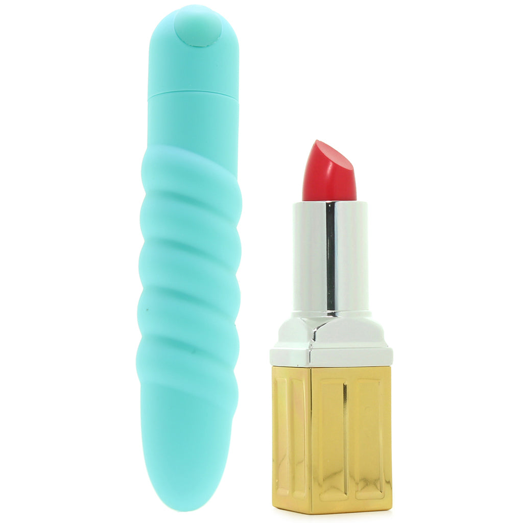 Lola Rechargeable Twisty Bullet Vibe in Teal PinkCherry Lola Rechargeable Twisty Bullet Vibe in Teal PinkCherry