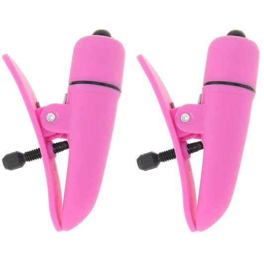 nipple play Vibrating Nipplettes in Pink