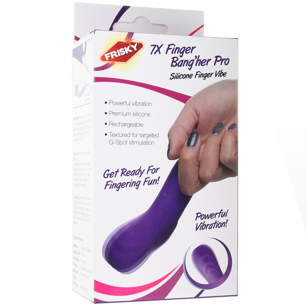 Frisky Finger Bang'her Pro Vibe in Purple PinkCherry Frisky Finger Bang'her Pro Vibe in Purple PinkCherry