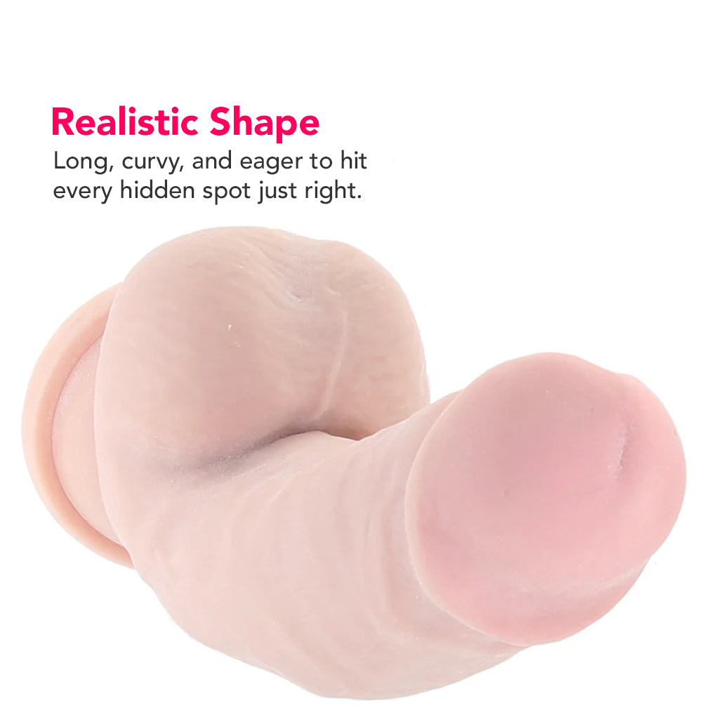 Dr. Skin Plus 7 Inch Girthy Poseable Dildo in Vanilla PinkCherry Dr. Skin Plus 7 Inch Girthy Poseable Dildo in Vanilla PinkCherry