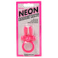Neon Rabbit Vibrating Cock Ring in Pink