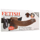Fetish Fantasy Vibrating 9 Inch Hollow Strap-On in Brown