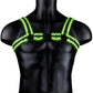Ouch! Glow In The Dark Bulldog Buckle Harness in S/M