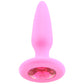 Glams Mini Pink Gem Silicone Butt Plug