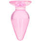 RealRock Crystal Clear Jelly 3.5 Inch Butt Plug in Pink