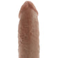 King Cock 10" Cock with Balls in Tan