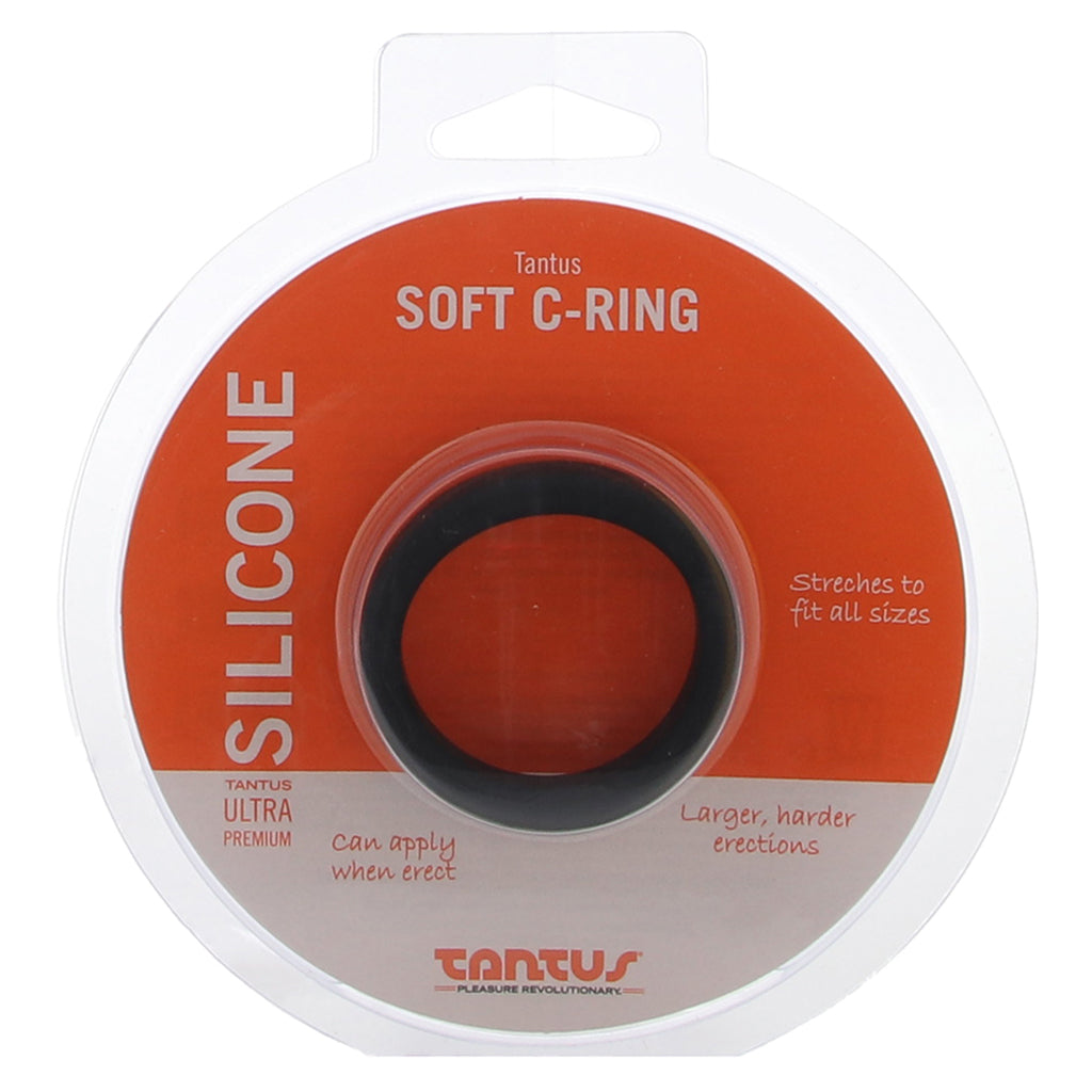 Soft Silicone C-Ring in Black PinkCherry Soft Silicone C-Ring in Black PinkCherry