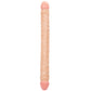 Size Queen 17 Inch Double Dildo in Ivory