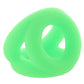 Ouch! Glow In The Dark Silicone Cock Ring & Ball Strap