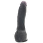 Real Feel Deluxe 9 Inch Vibrating Wall Banger Dildo in Blac