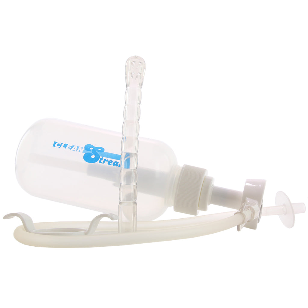 Sissy Pump Action Enema Bottle with Nozzle