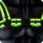 Ouch! Glow In The Dark Bulldog Buckle Harness in L/XL