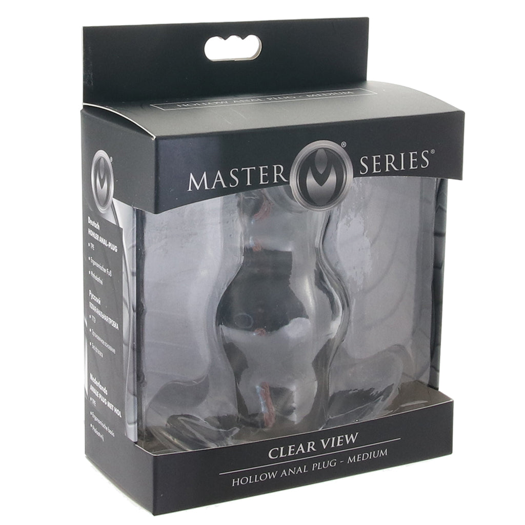 Master Series Clear View Hollow Anal Plug PinkCherry Master Series Clear View Hollow Anal Plug PinkCherry