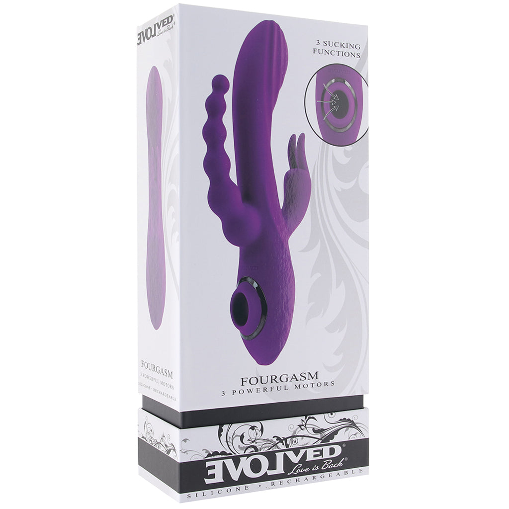 Fourgasm Triple Stimulator Sucking Rabbit Vibe PinkCherry Fourgasm Triple Stimulator Sucking Rabbit Vibe PinkCherry