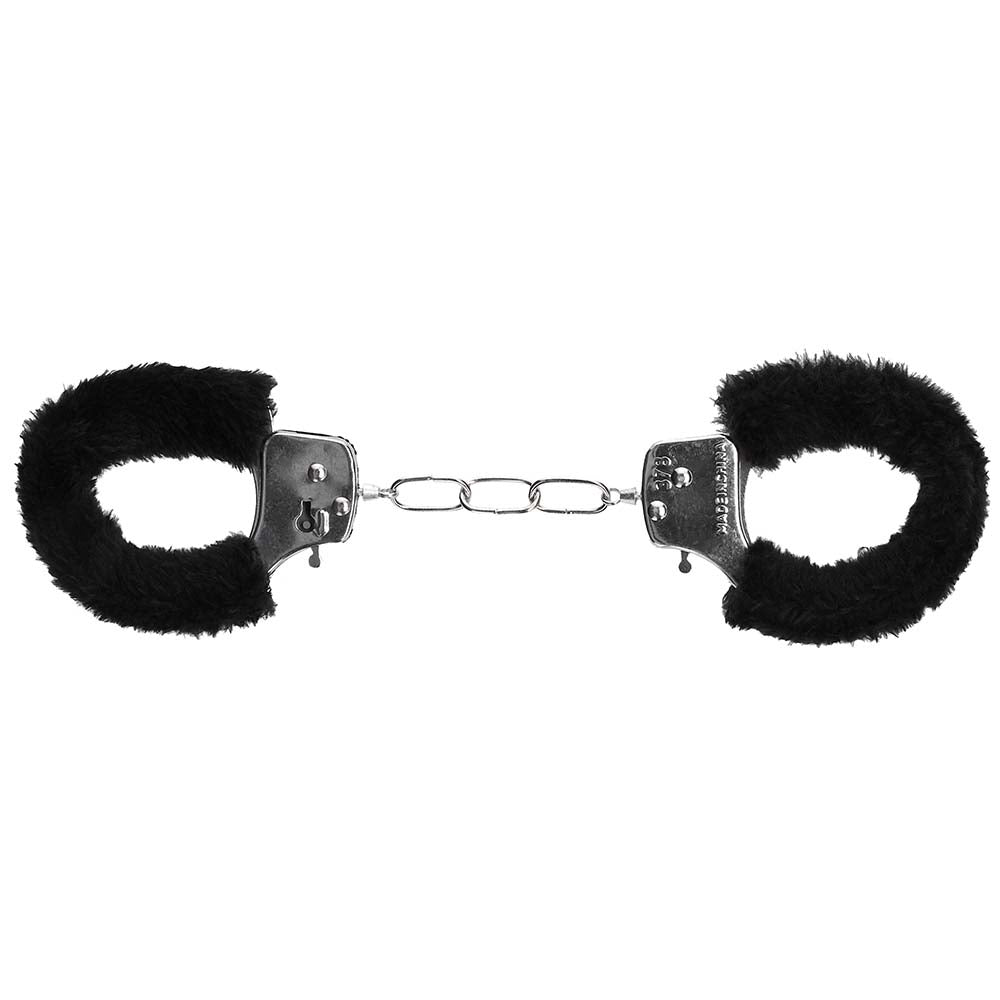 Black Furry Hand Cuffs