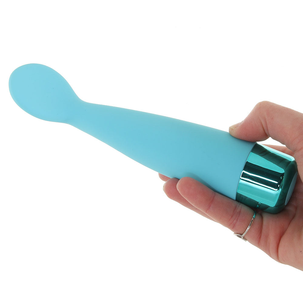 Eden Silicone Scoop Vibe in Teal PinkCherry Eden Silicone Scoop Vibe in Teal PinkCherry