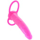 Silicone Love Rider Dual Penetrator in Pink