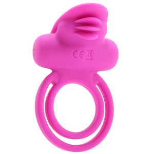 Dual Clit Flicker Vibrating Cock Ring in Pink PinkCherry Dual Clit Flicker Vibrating Cock Ring in Pink PinkCherry