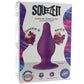 Squeeze-It Medium Tapered Butt Plug in Purple