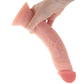King Cock Elite Dual Density 9 Inch Silicone Vibe in Light