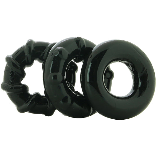 Renegade Dyno Cock Rings 3 Pack in Black