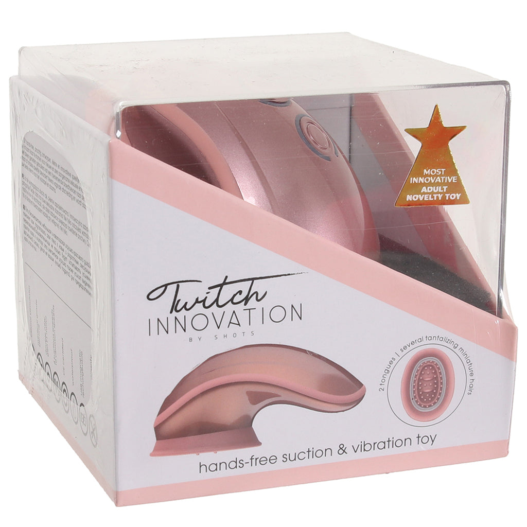Twitch Innovation Hands Free Suction & Vibration Toy PinkCherry Twitch Innovation Hands Free Suction & Vibration Toy PinkCherry
