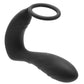 Ouch! E-Stim Vibrating Butt Plug with Ring