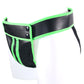 Ouch! Glow In The Dark Striped Pouch Jock Strap in S/M