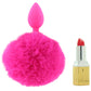 Bunny Tail Beginner Silicone Butt Plug in Pink