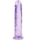 RealRock Crystal Clear Jelly 9 Inch Dildo in Purple