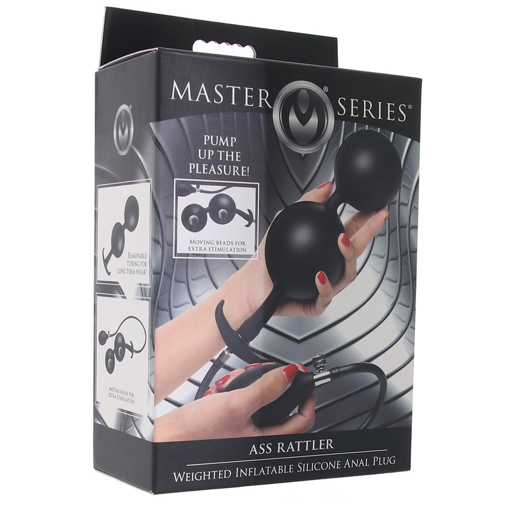 Master Series Ass Rattler Inflatable Plug PinkCherry Master Series Ass Rattler Inflatable Plug PinkCherry