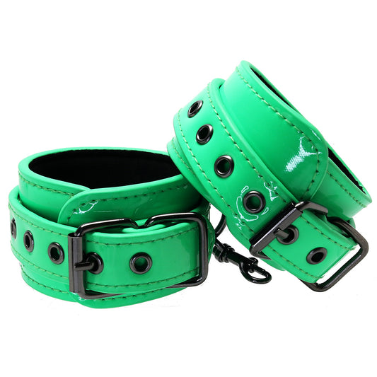 Electra Play Things Ankle Cuffs in Neon Green