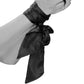 Black & White Satin Bondage Tie