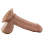 The Perfect D 8 Inch FIRMSKYN Dildo with Balls in Caramel