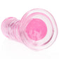 RealRock Crystal Clear Jelly 6 Inch Dildo in Pink