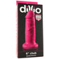 Dillio 6 Inch Chub Dildo in Hot Pink