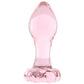 Crystal Glass Flower Plug in Pink