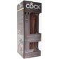 King Cock Elite Dual Density 8 Inch Silicone Cock in Tan