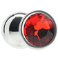 Ouch! Red Round Gem Plug in Large