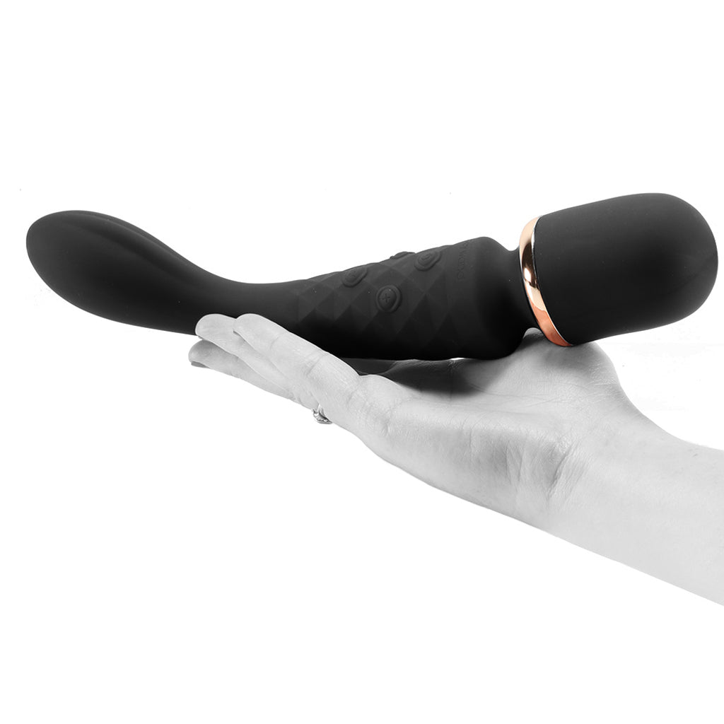 BodyWand Luxe 2-Way Wand in Black PinkCherry BodyWand Luxe 2-Way Wand in Black PinkCherry