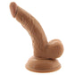 Real Skin Mini Whoppers 5 Inch Curved Dildo in Tan