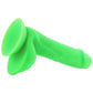 Neo Elite 6 Inch Dual Density Silicone Cock in Green