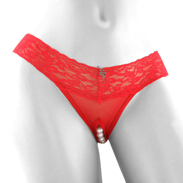 perla vibrating panties Perla Red Thong | Shop TOYS