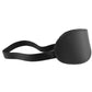 Blackline Leather Contour Blindfold with Faux Fur Lining