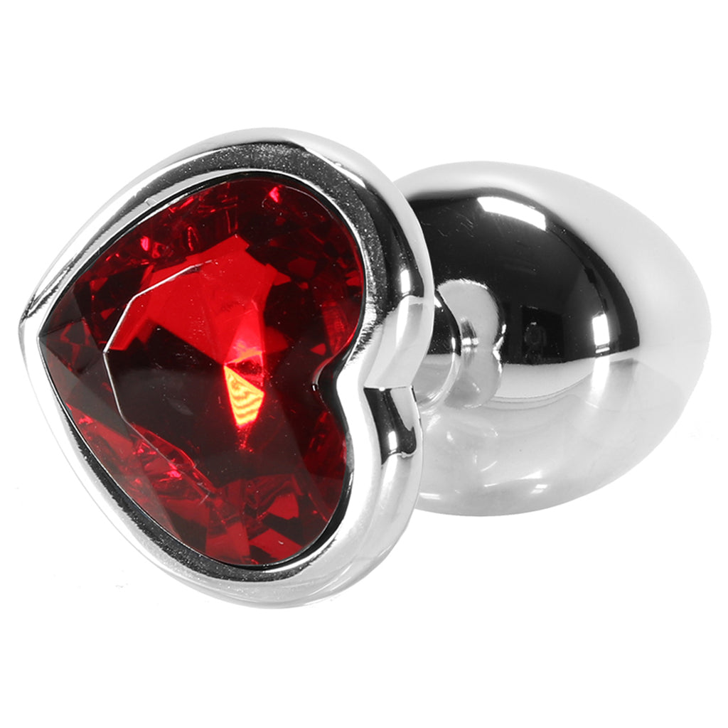 Booty Sparks Red Heart Gem Anal Plug in Small PinkCherry Booty Sparks Red Heart Gem Anal Plug in Small PinkCherry