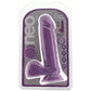 Neo 8 Inch Dual Density Ballsy Dildo in Purple
