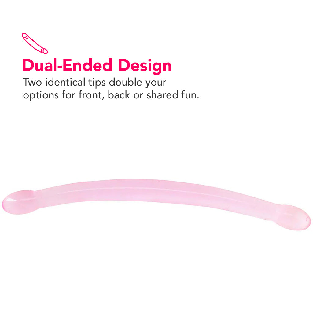 RealRock 17 Inch Double Ended Dildo in Pink PinkCherry RealRock 17 Inch Double Ended Dildo in Pink PinkCherry